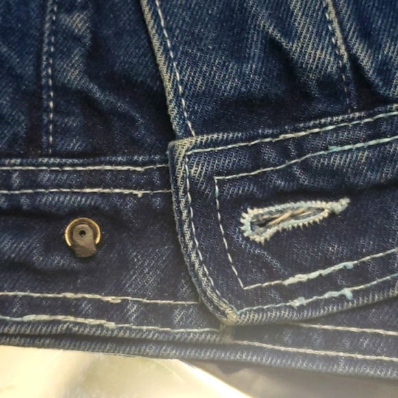 Sean John Sleeveless XL Denim Vest Raw Edge Sleeve - Picture 8 of 9